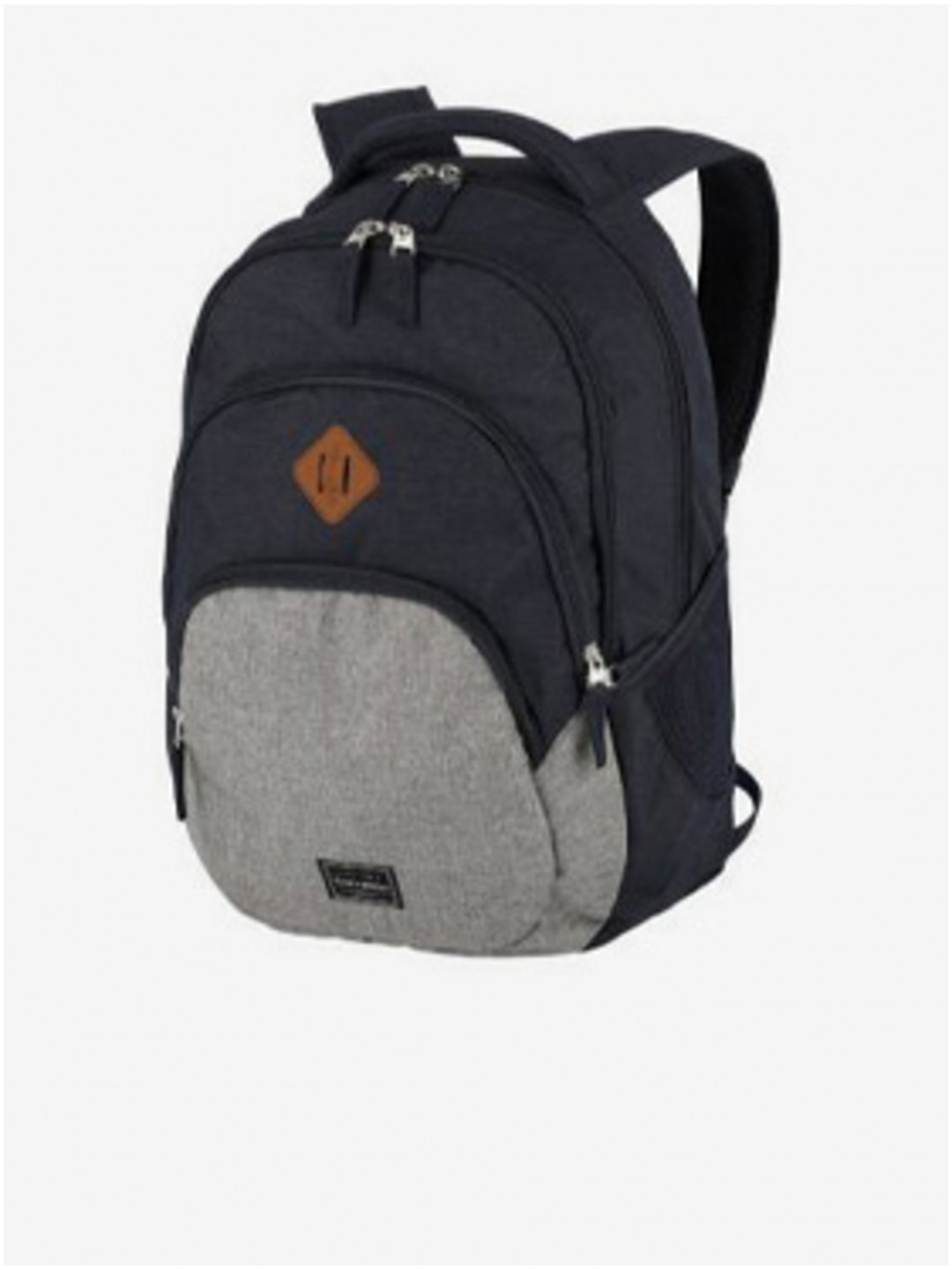 Tmavě modrý batoh Travelite Basics Backpack Melange Navy grey