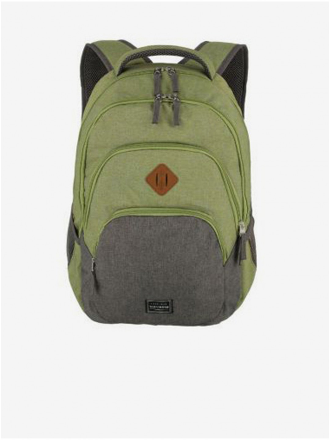 Zelený batoh Travelite Basics Backpack Melange Green grey