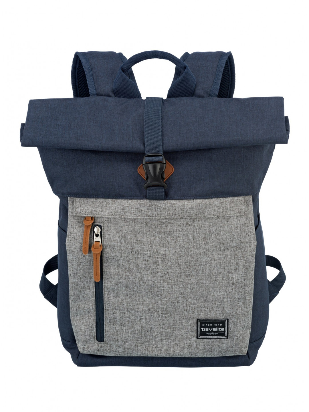 Batoh Travelite Basics Roll-up Backpack Navy Grey
