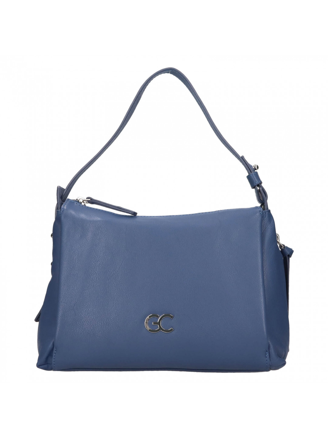 Dámská kožená kabelka Gianní Conti Vivien – modrá