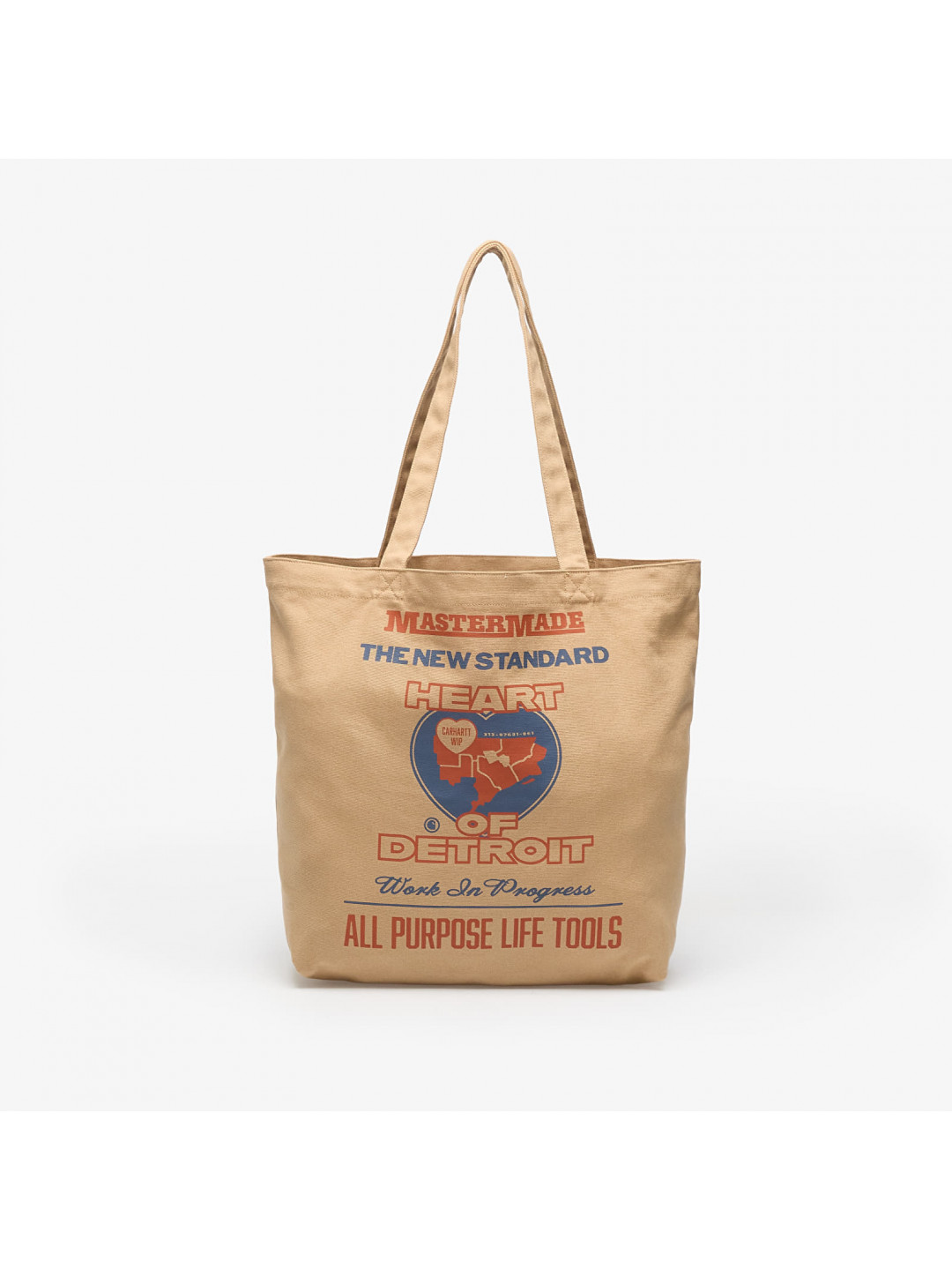Taška Carhartt WIP Canvas Graphic Tote Arcan Print Dusty H Brown Universal