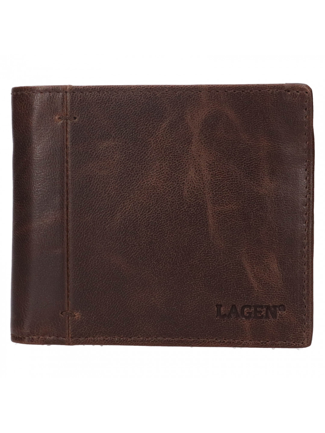 Pánská kožená peněženka Lagen Kelevi – hnědá