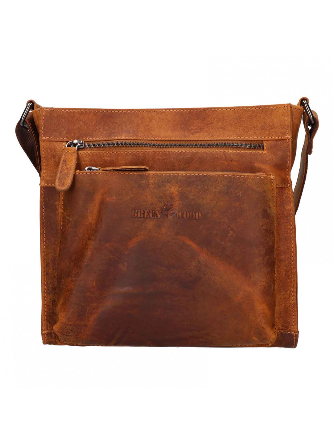 Dámská kožená crossbody kabelka Greenwood Stefani – světle hnědá