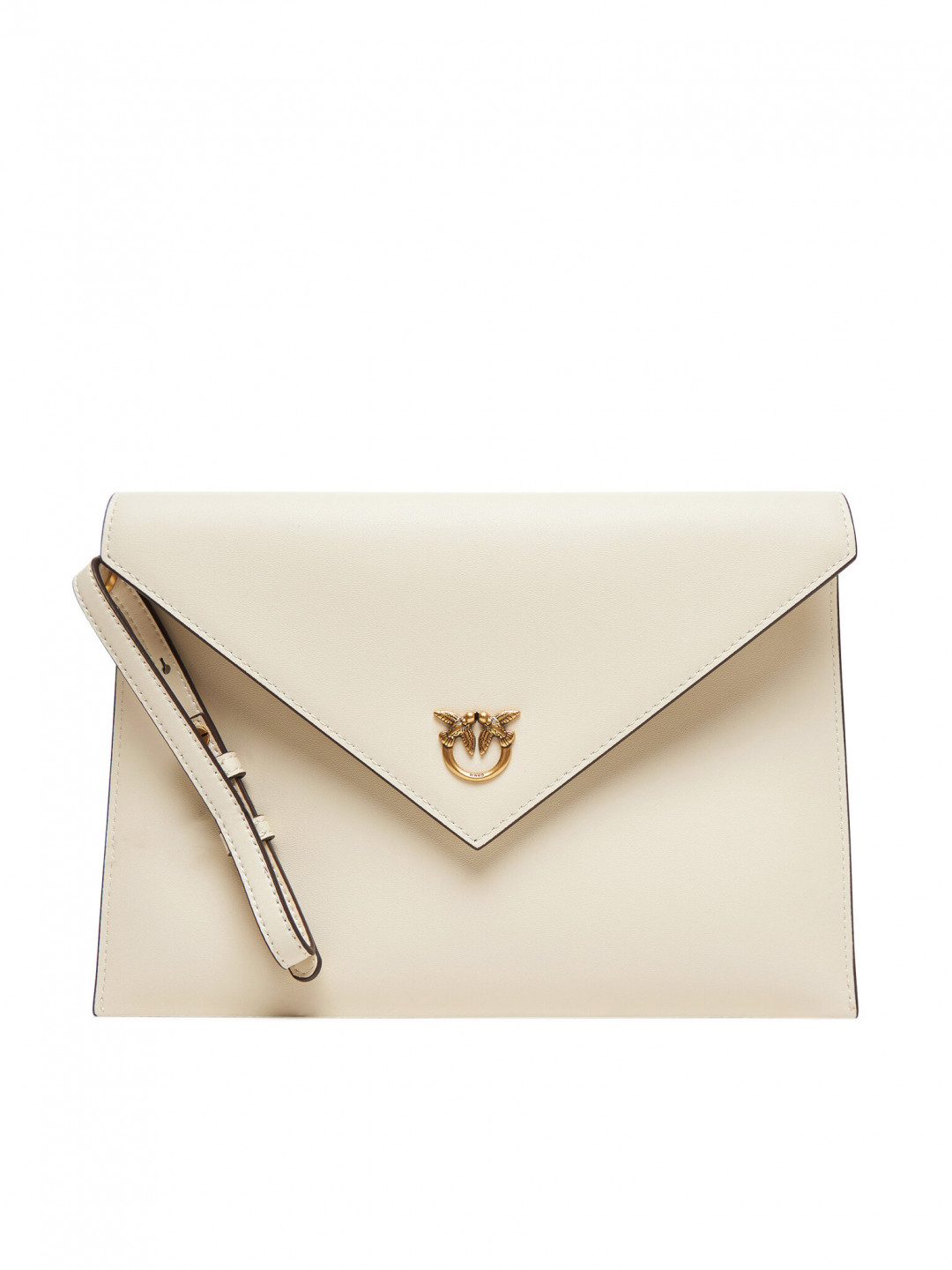 PINKO Kabelka Flat Purse Handle AI 25-26 PCPL104820 A0F1 Écru