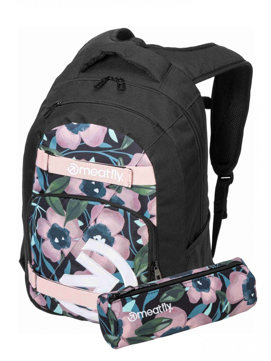 Meatfly batoh Exile Pink Flowers 24 L PENÁL ZDARMA Růžová Objem 24 L