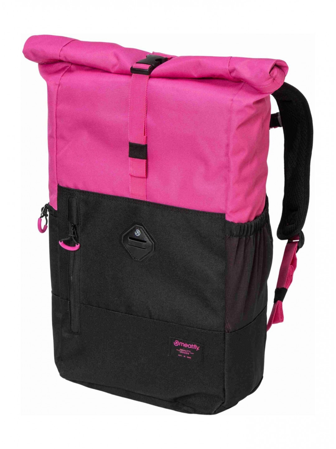Meatfly batoh Holler Pink Black 28 L Černá Objem 28 L