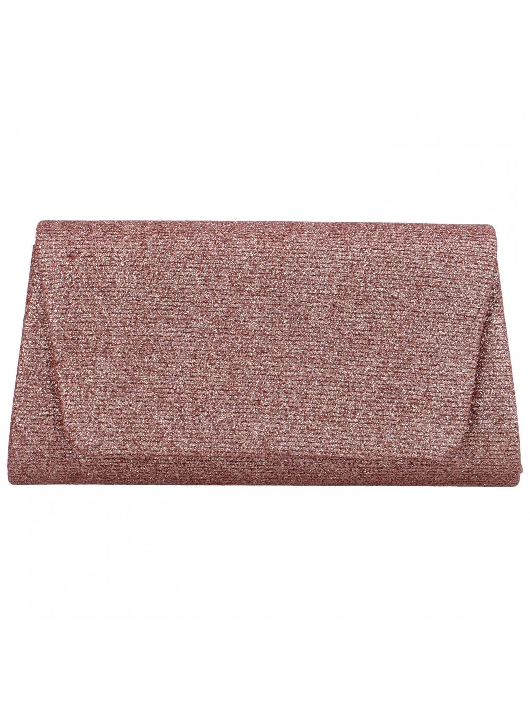 Dámské třpytivé psaníčko do ruky s klopou Bruno růžová