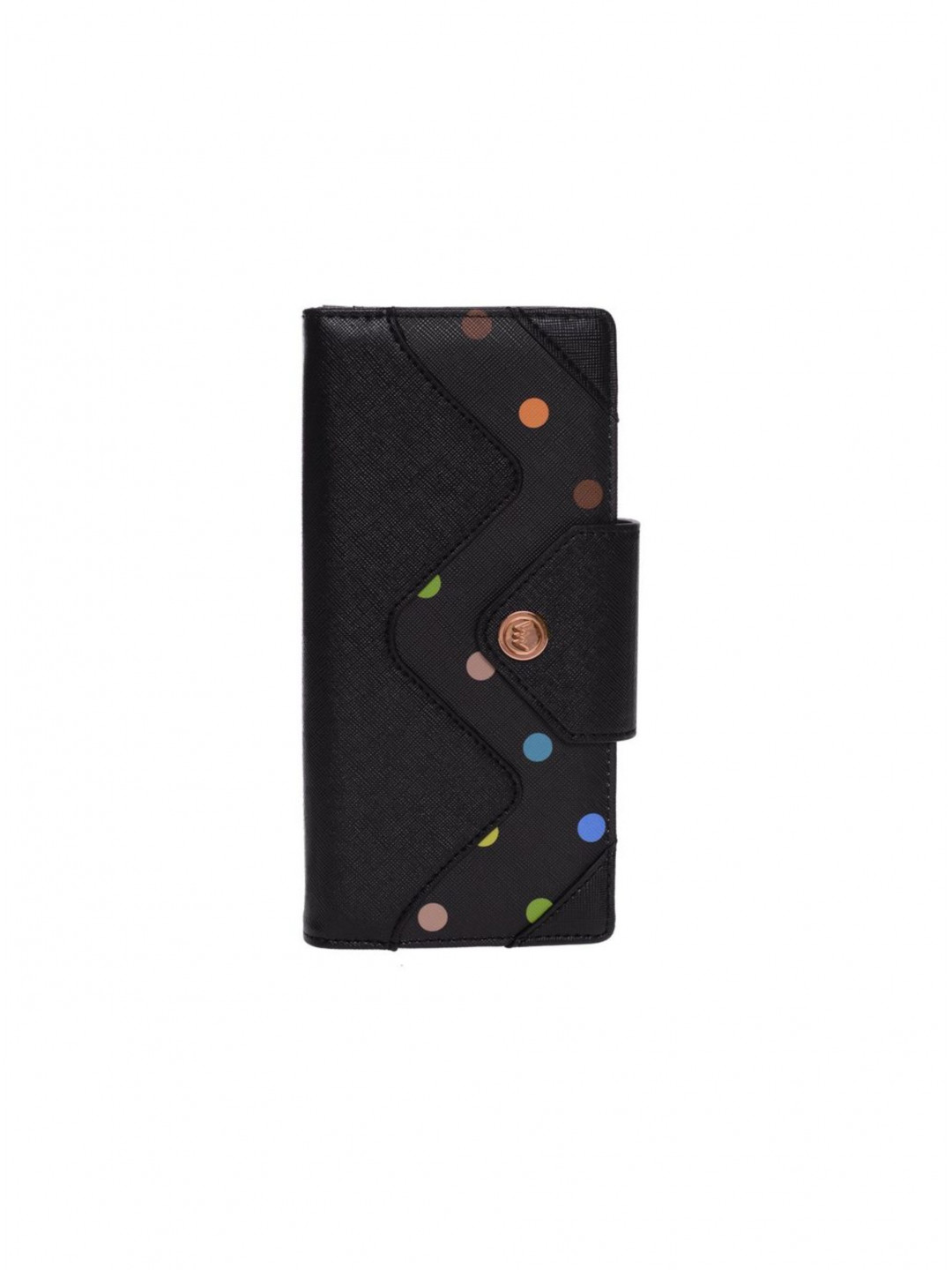 Černá peněženka s barevnými puntíky VUCH Tanita