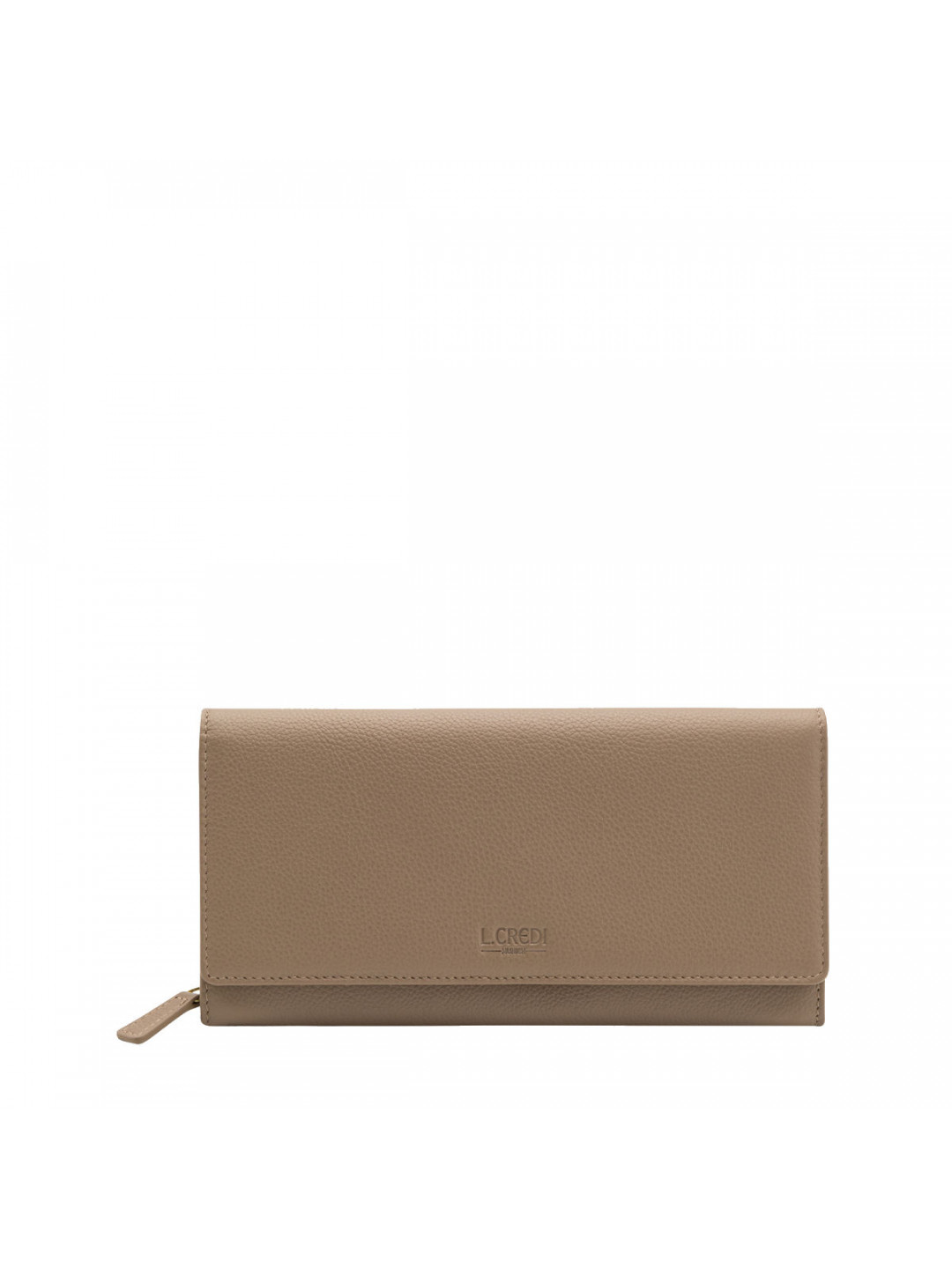 L Credi dámská kožená peněženka – béžovo hnedá – One size