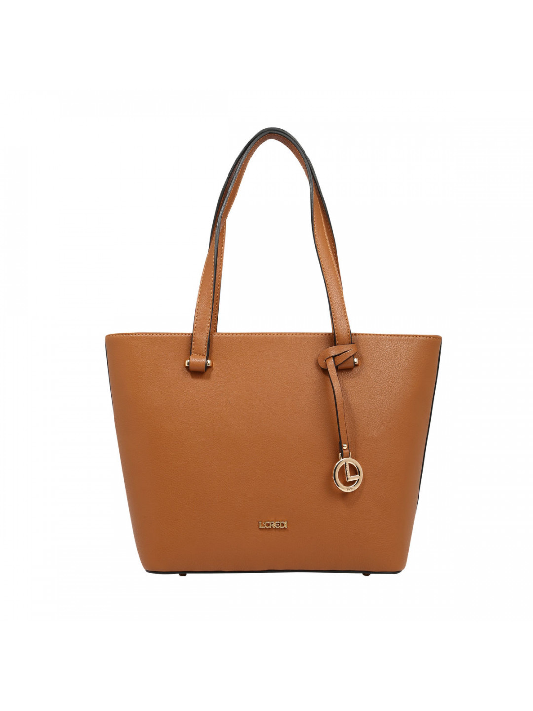 L credi dámská stylová kabelka – koňaková – One size