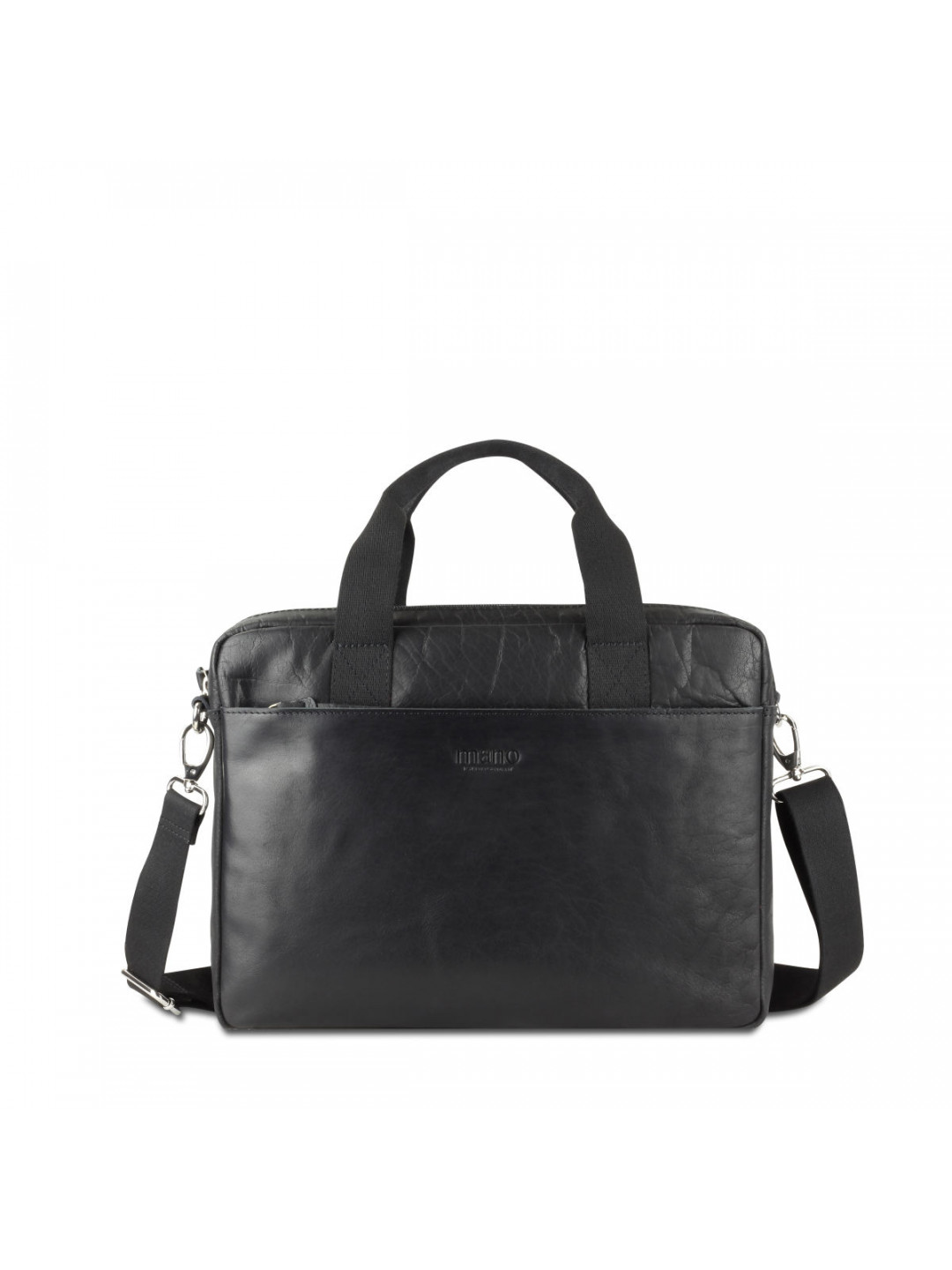 Mano pánská kožená taška na notebook – černá – One size