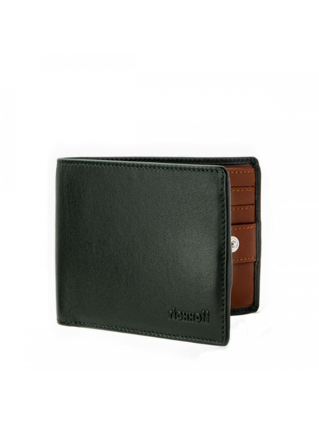Richhoff pánská kožená peněženka – zelená – S
