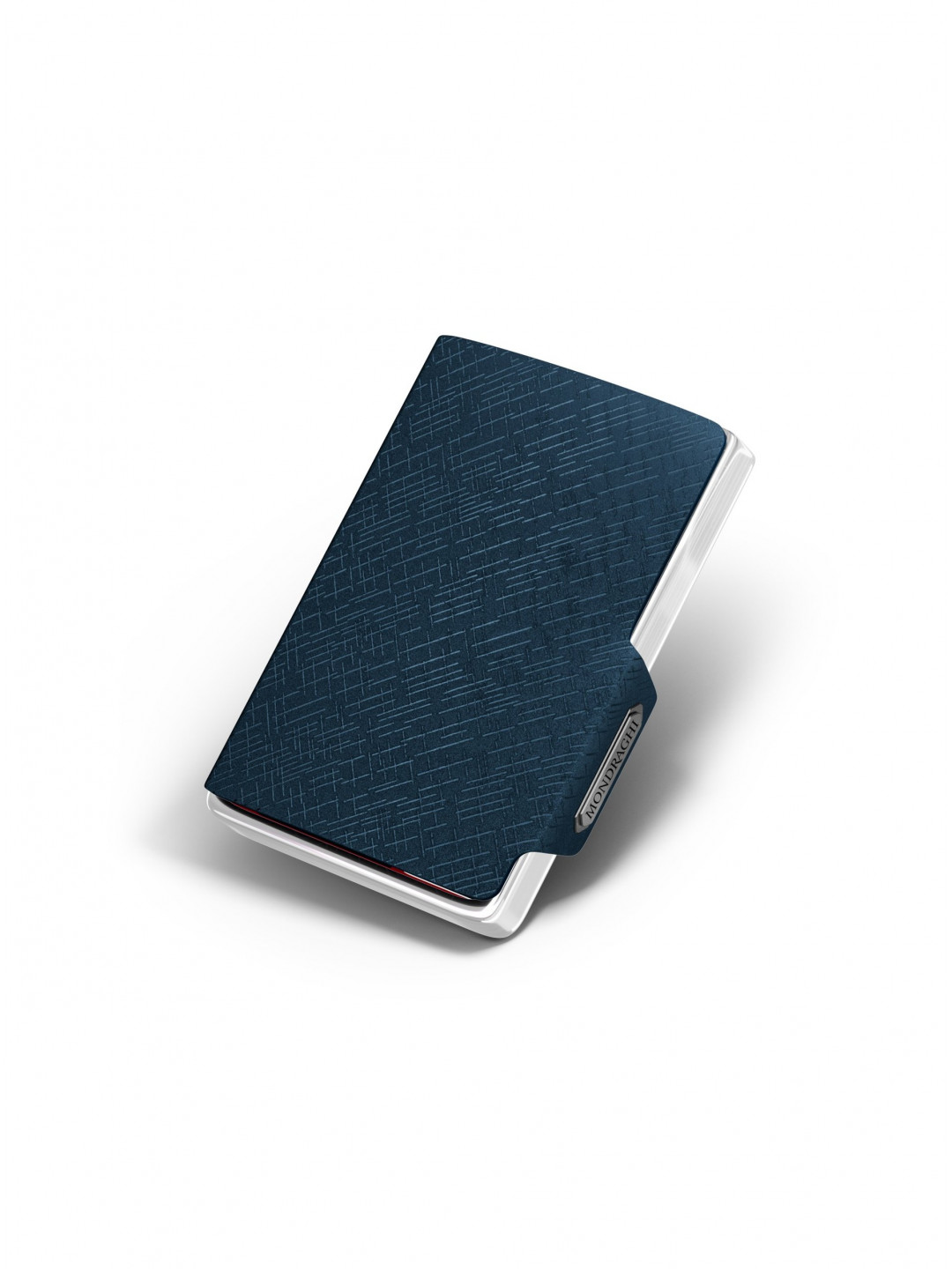 Modrá vzorovaná kožená peněženka Mondraghi Elegance