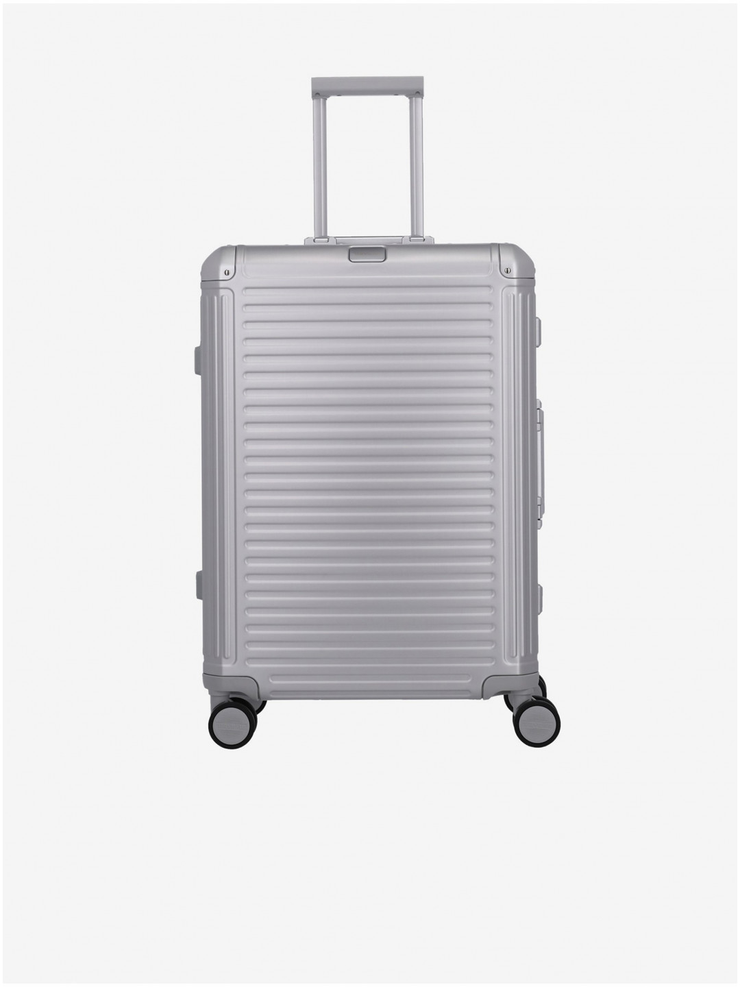 Cestovní kufr ve stříbrné barvě Travelite Next 4w M