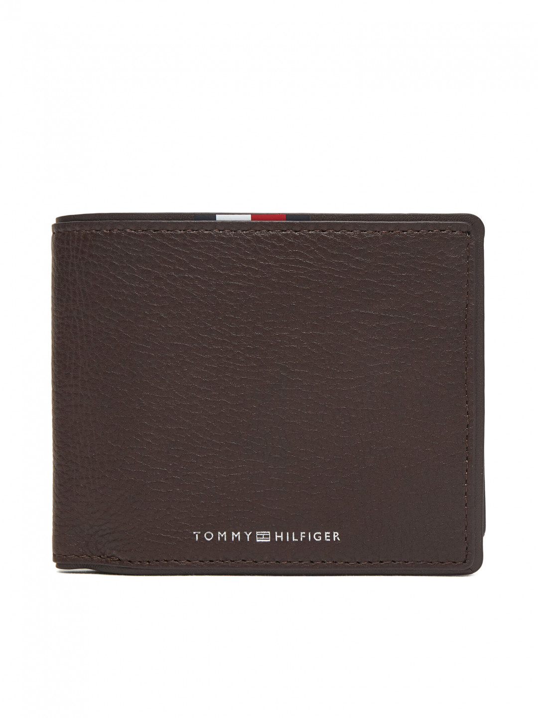 Tommy Hilfiger Velká pánská peněženka Th Corp Cc Flap & Coin AM0AM13741 Hnědá