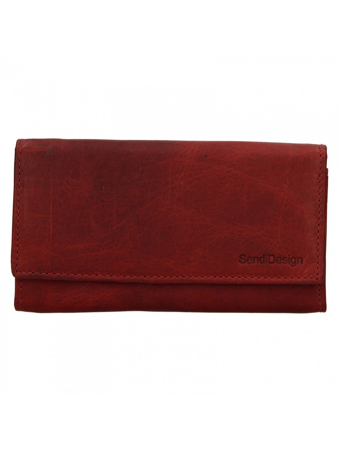 Dámská kožená peněženka SendiDesign Dinta – červená