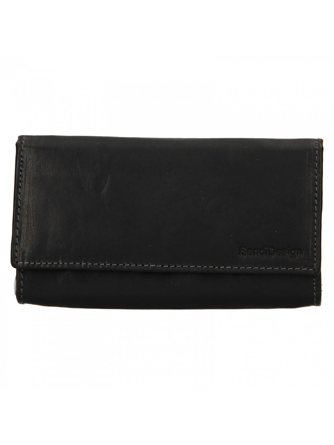 Dámská kožená peněženka SendiDesign Dinta – černá