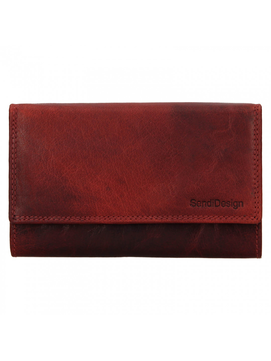 Dámská kožená peněženka SendiDesign Ember – červená