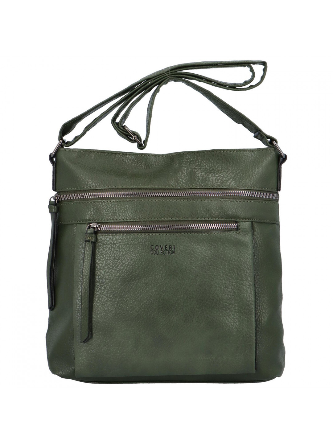 Moderní dámská koženková crossbody Anup zelená