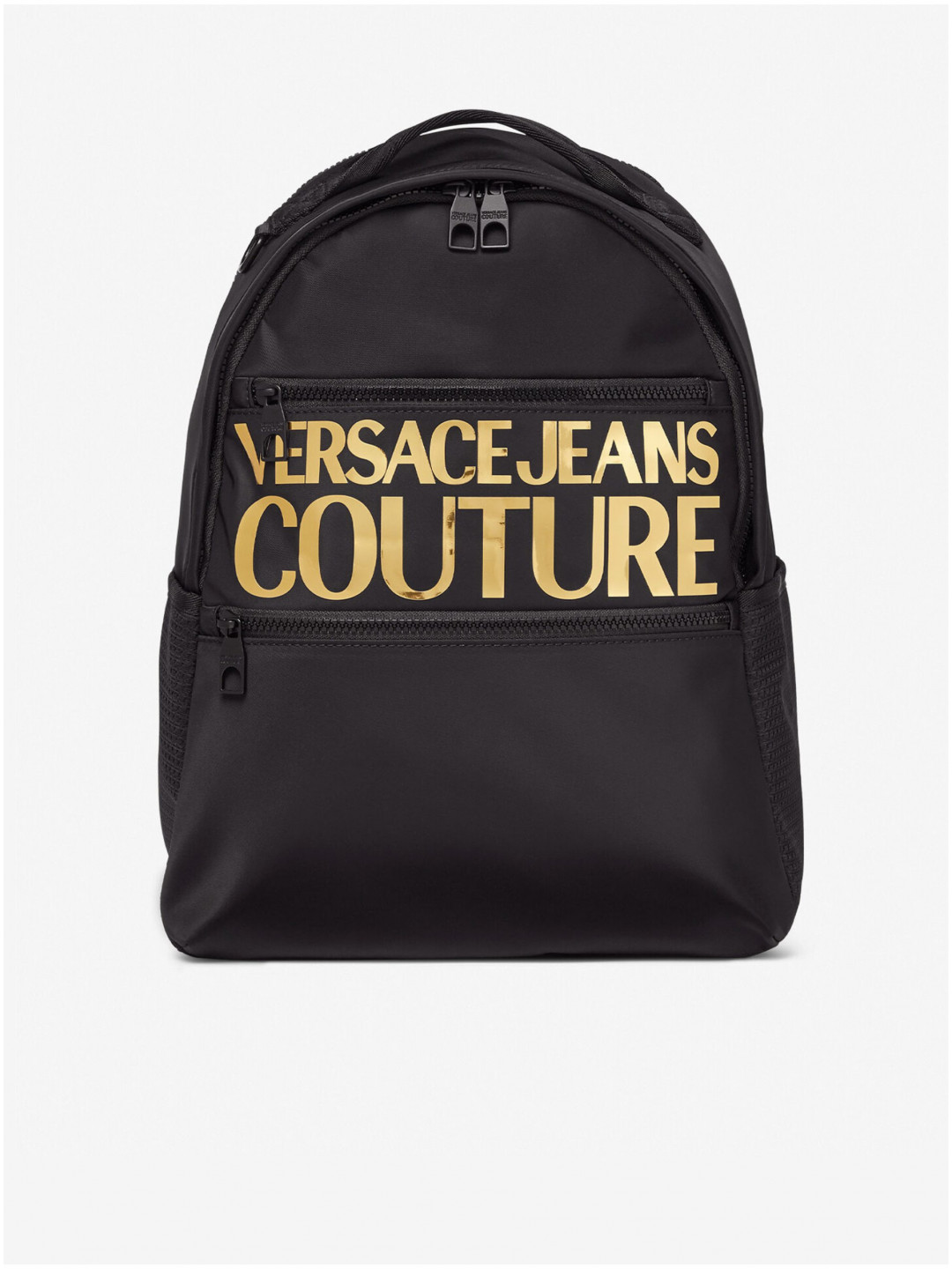 Černý pánský batoh s nápisem Versace Jeans Couture