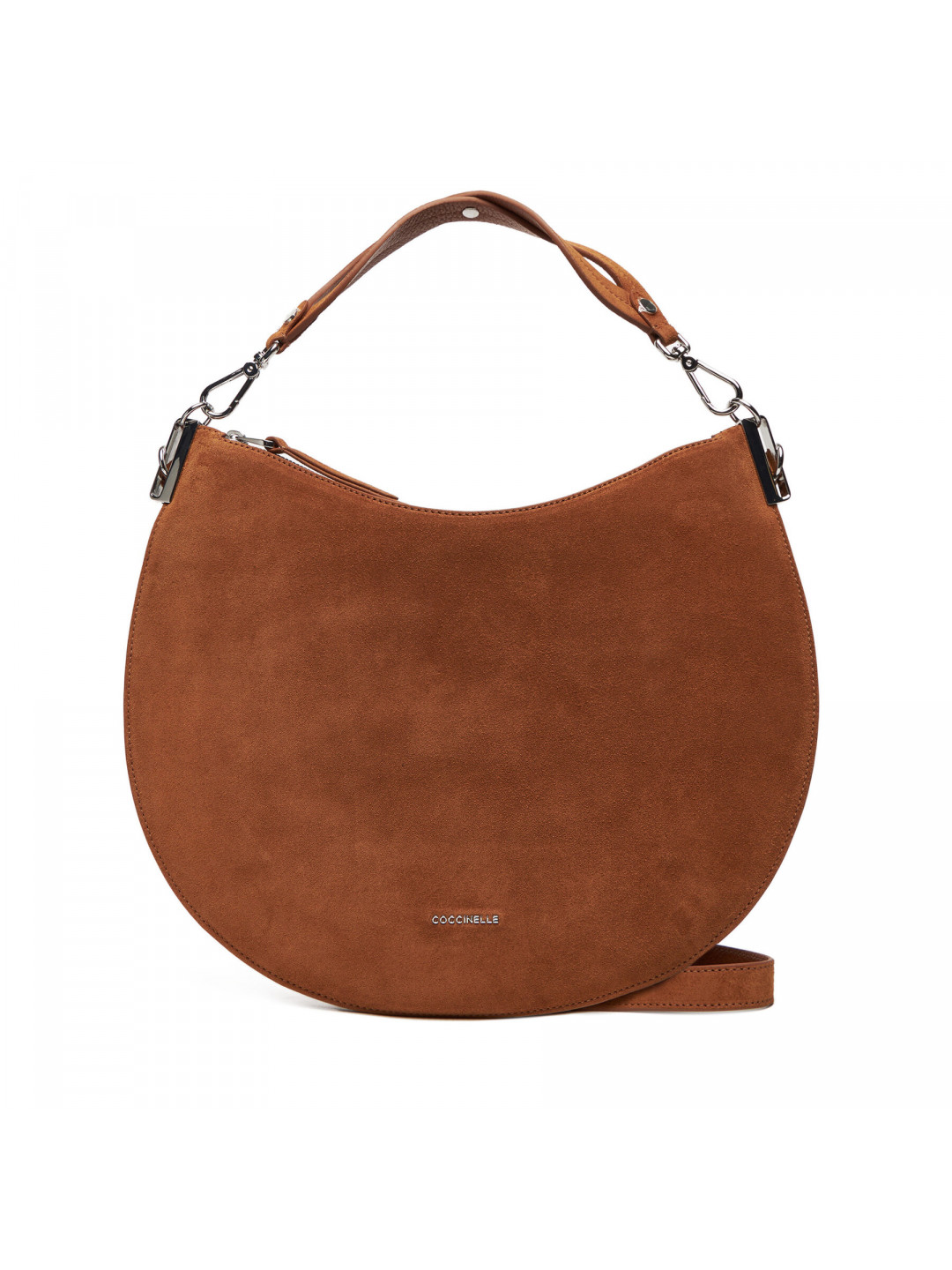 Kabelka Coccinelle QKG Coccinellesunup Suede E1 QKG 13 01 01 Hnědá