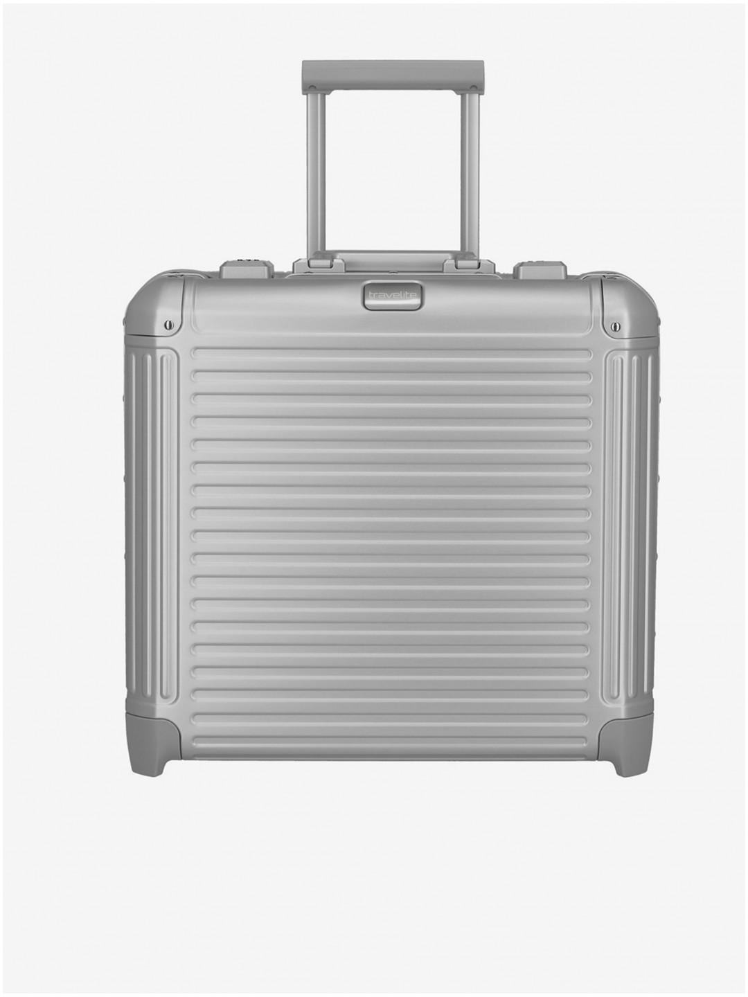 Cestovní kufr v stříbrné barvě Travelite Next Business wheeler Silver