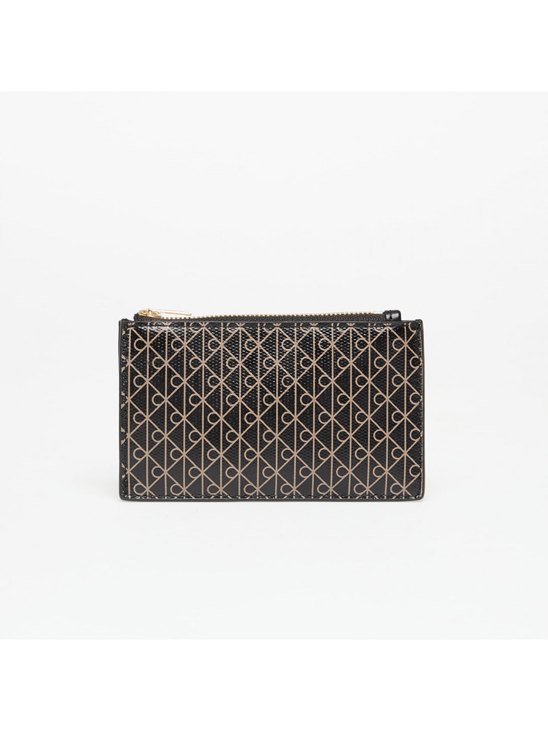 Peněženka Calvin Klein Emblem Aop Top Zip Cardholder Black Universal