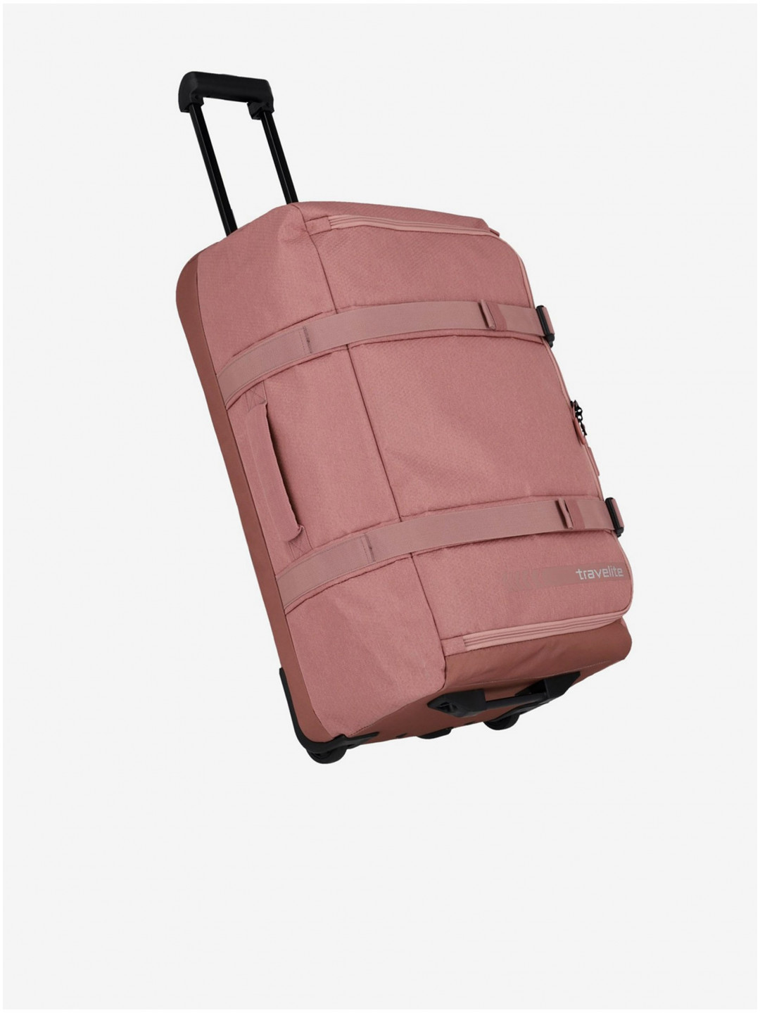 Růžová cestovní taška Travelite Kick Off Wheeled Duffle L Rosé