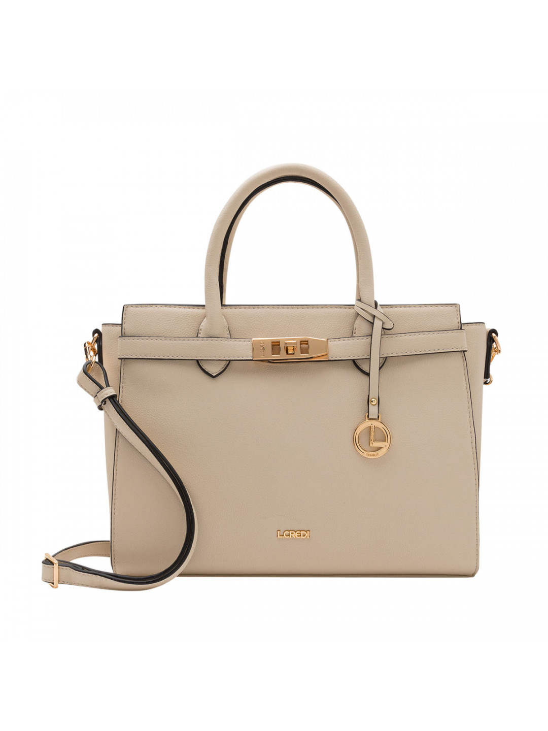 L Credi dámská elegantní kabelka – béžová – One size