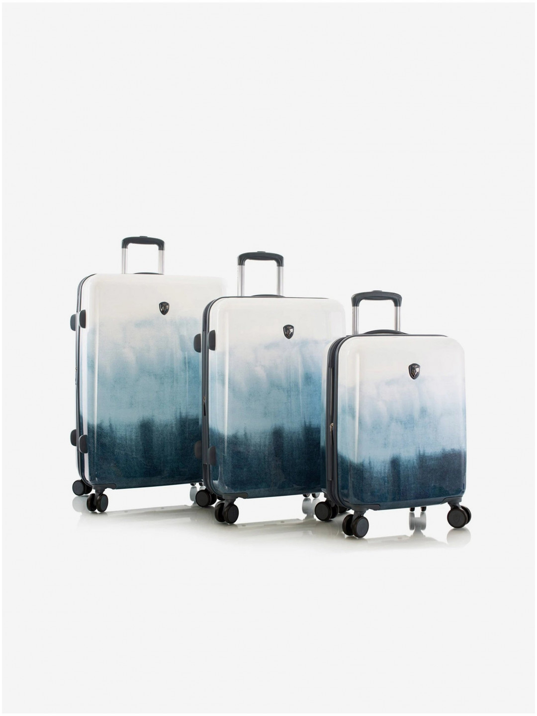 Sada tří modrých cestovních kufrů Heys Tie-Dye Blue S M L