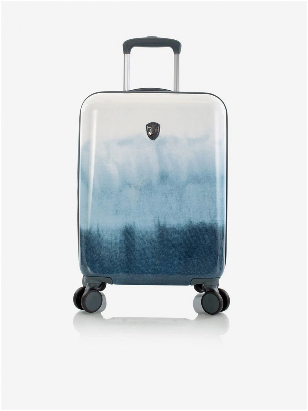 Bílo-modrý cestovní kufr Heys Tie-Dye Blue S