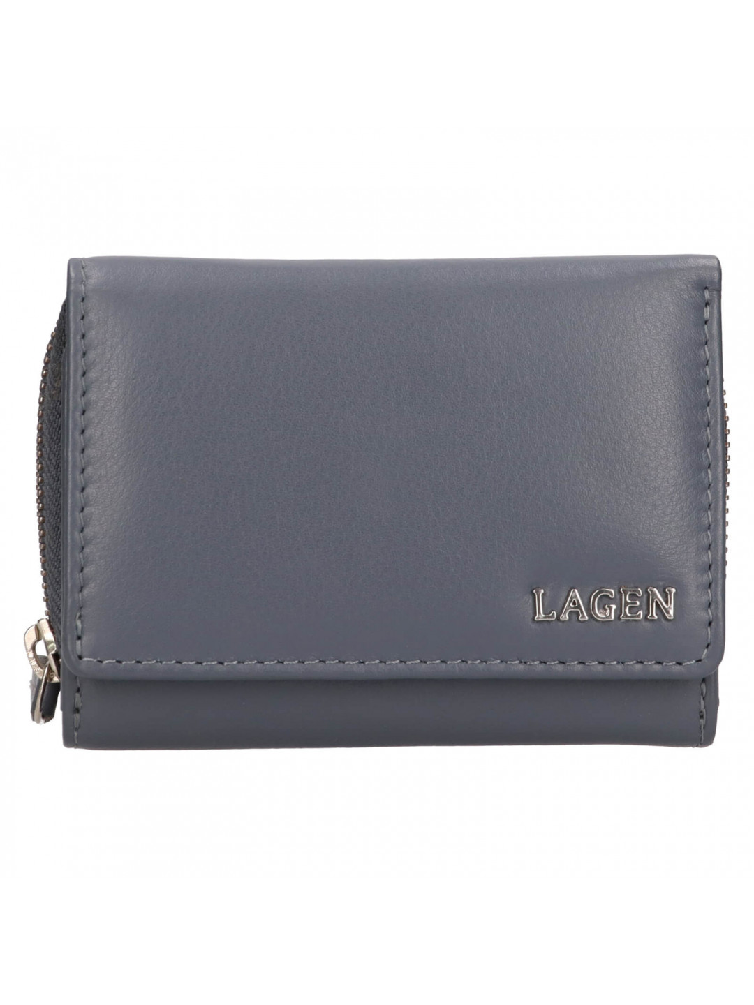 Dámská kožená peněženka Lagen Laura – šedá