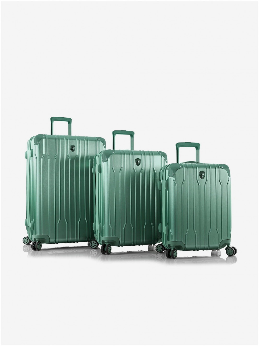 Sada tří cestovních kufrů v zelené barvě Heys Xtrak S M L