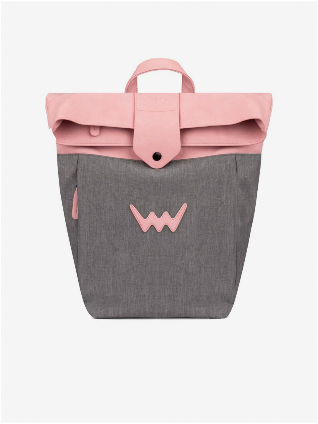 Růžovo-šedý dámský městský batoh VUCH Dammit Pink