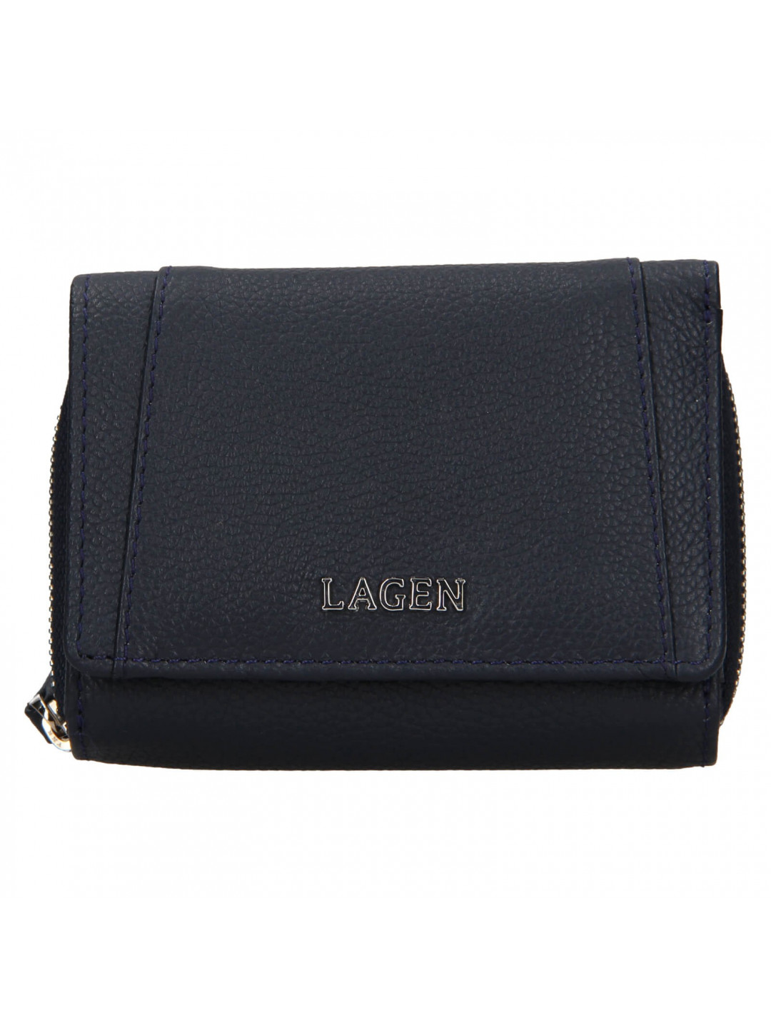 Dámská kožená peněženka Lagen Liana – tmavě modrá