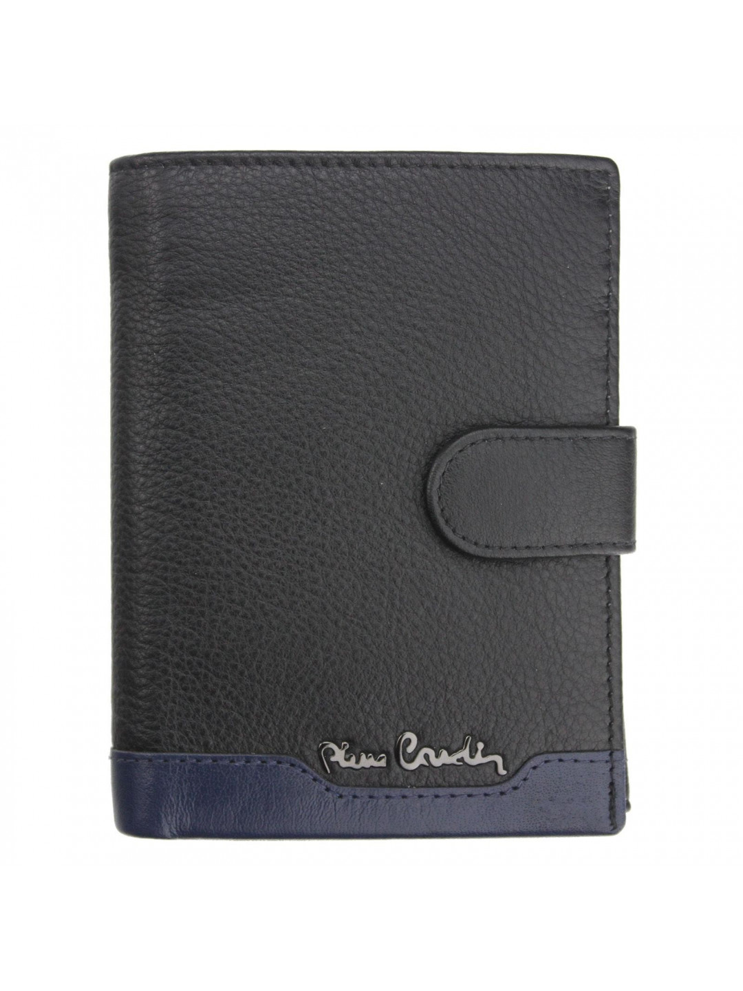 Pánská kožená peněženka Pierre Cardin Peter – černo-modrá
