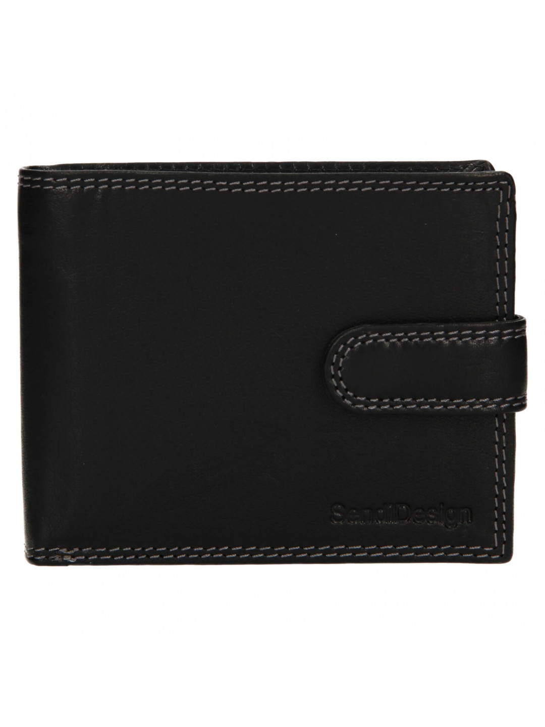 Pánská kožená peněženka SendiDesign Zrobek – černá