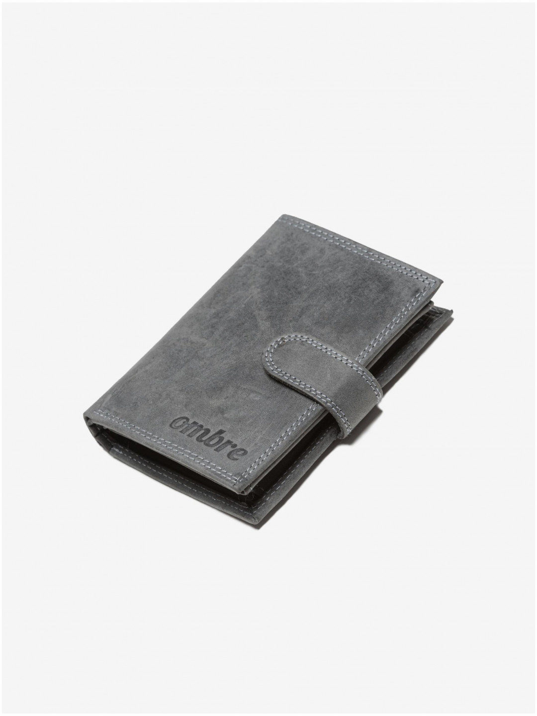 Pánská kožená peněženka – černá A091