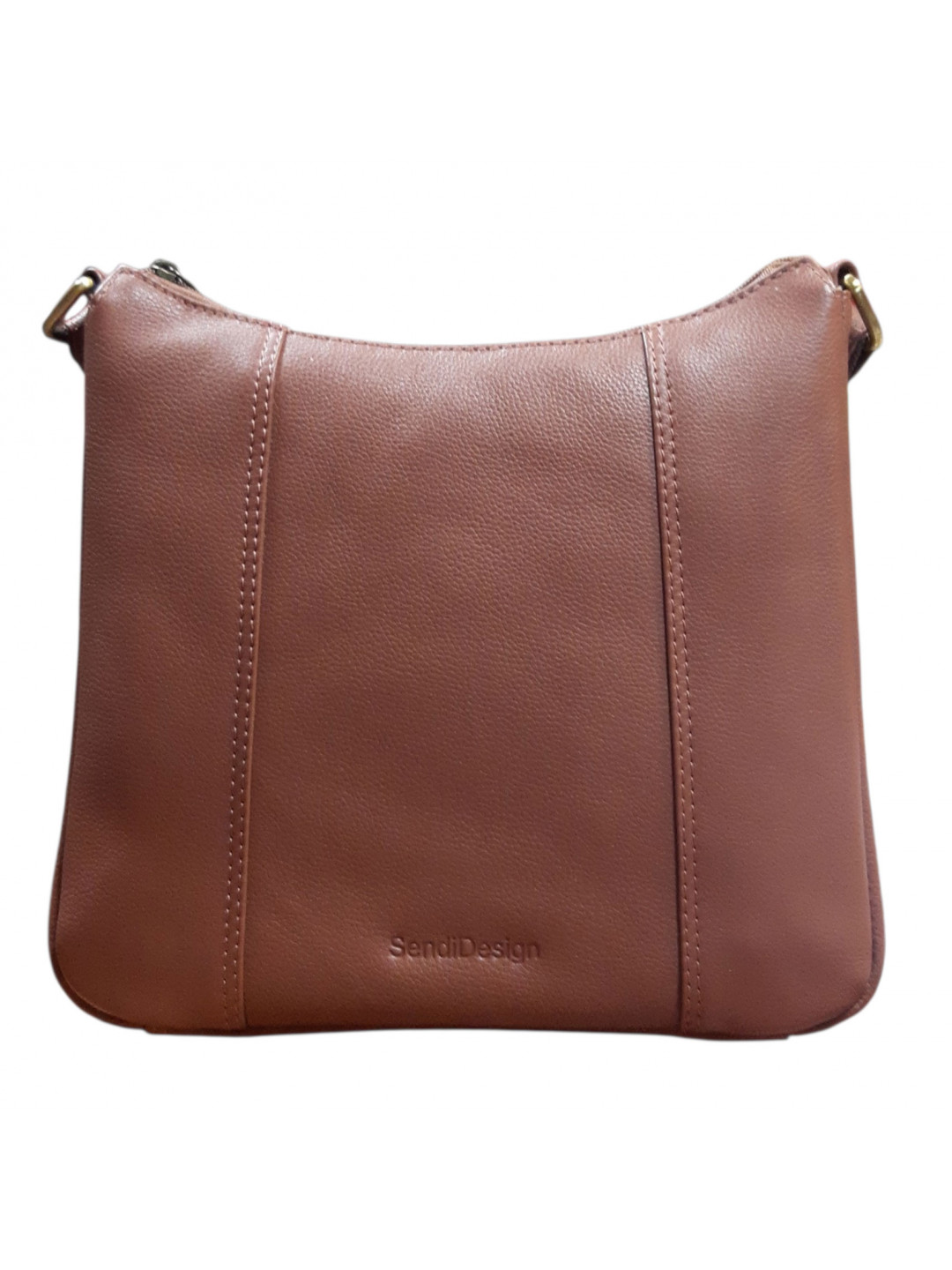 Dámská kožená crossbody kabelka koňaková - Sendi Design Diana