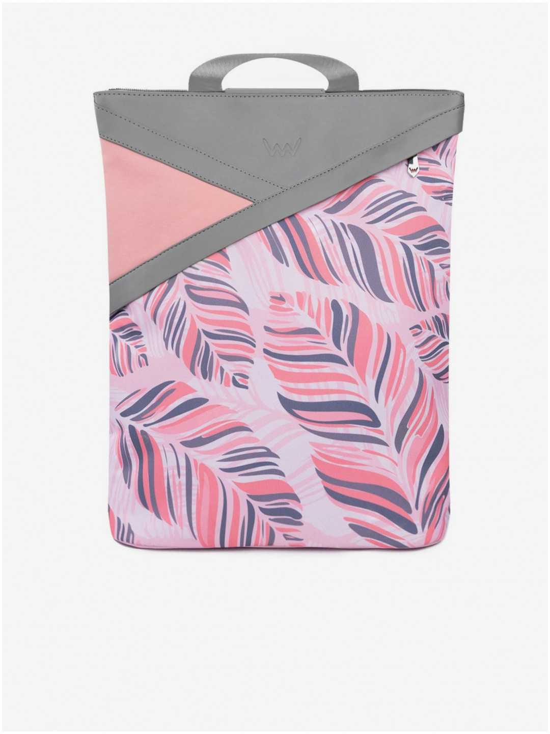 Šedo-růžový dámský vzorovaný batoh VUCH Ravin