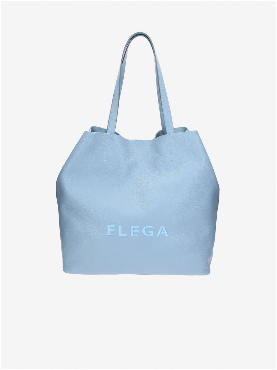 Světle modrá dámská kožená kabelka ELEGA Fancy