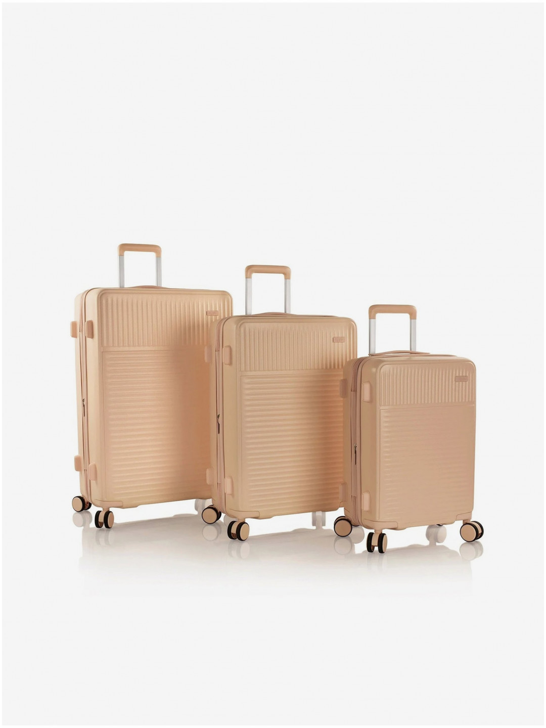Sada tří cestovních kufrů v béžové barvě Heys Pastel S M L