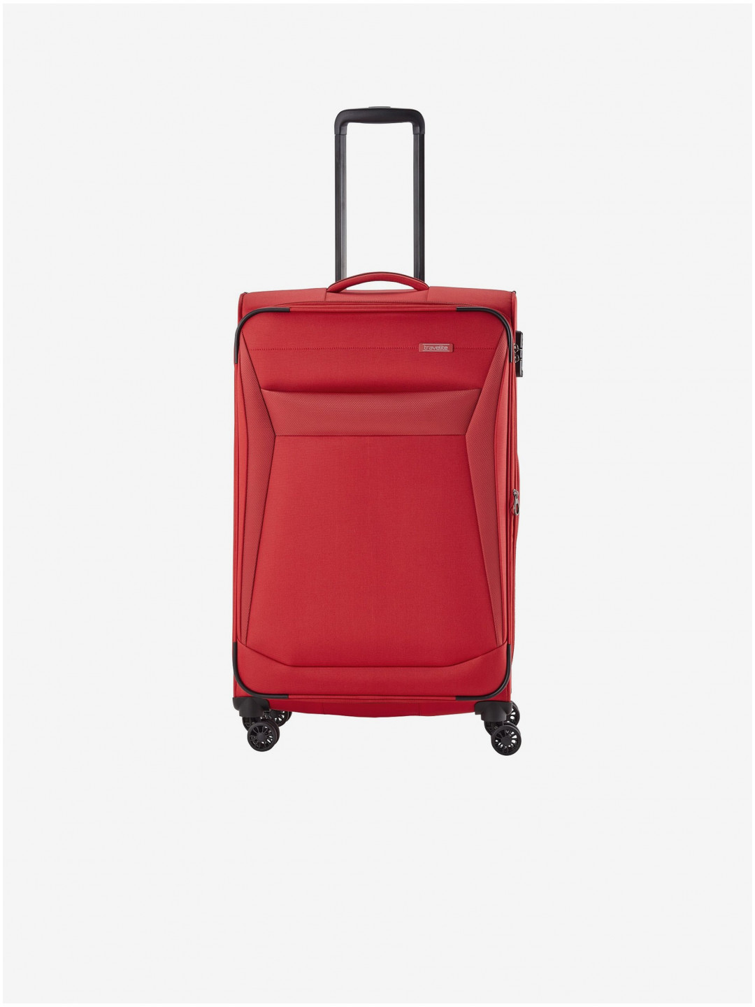 Červený cestovní kufr Travelite Chios L