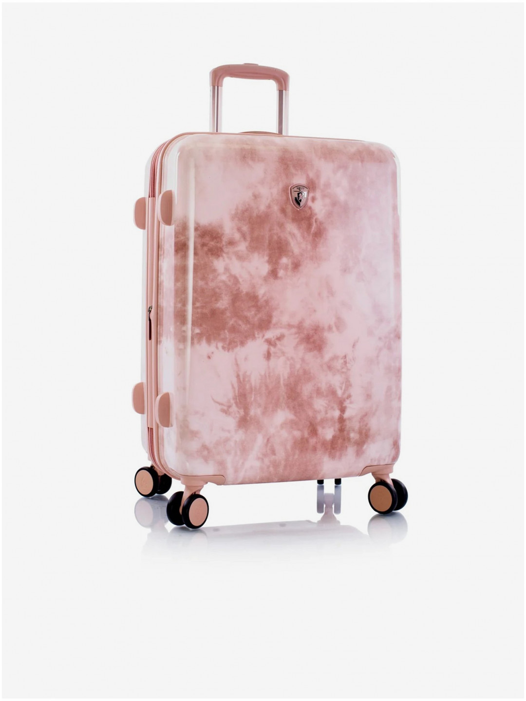 Růžový vzorovaný cestovní kufr Heys Tie-Dye M