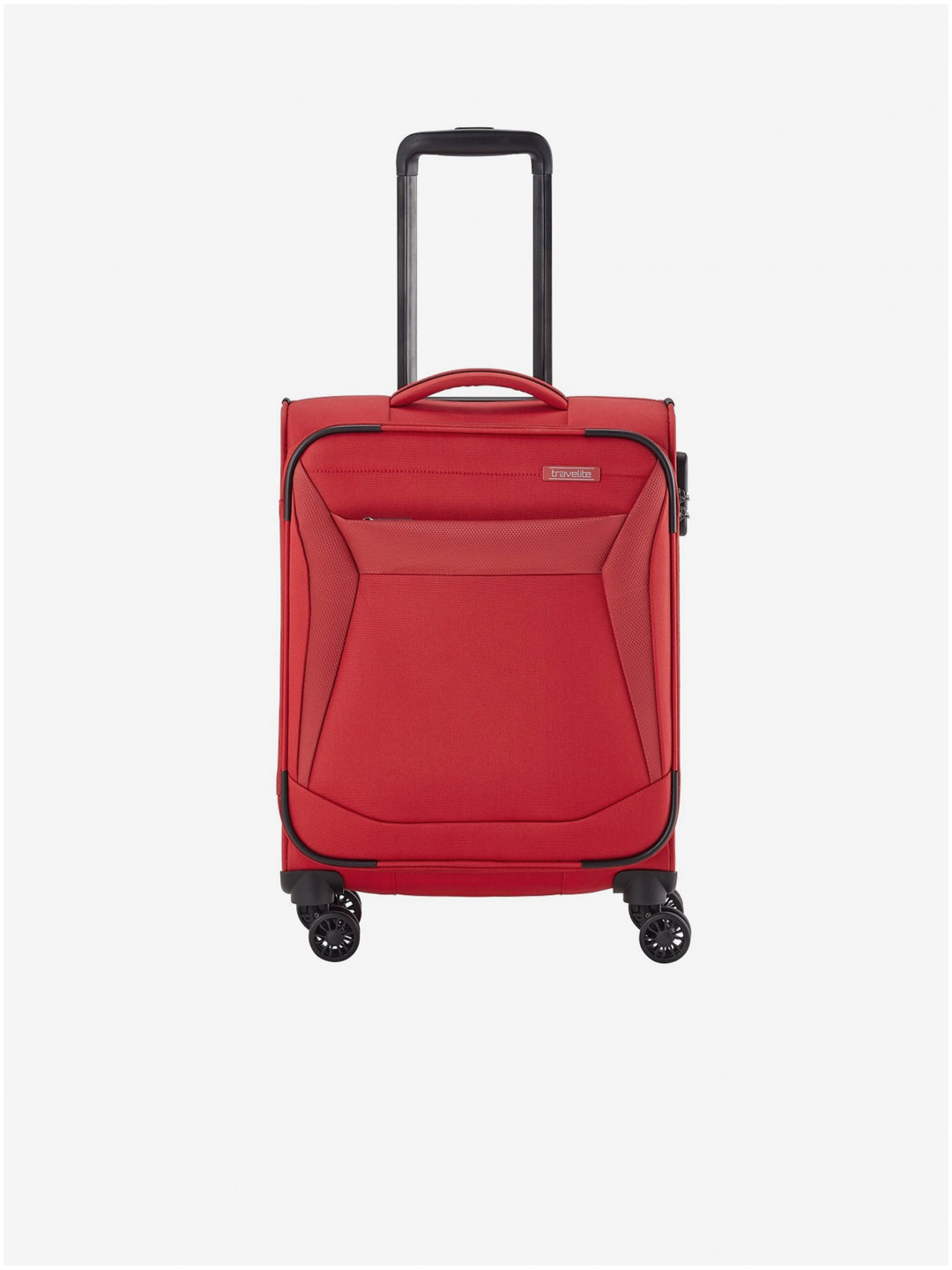 Červený cestovní kufr Travelite Chios S