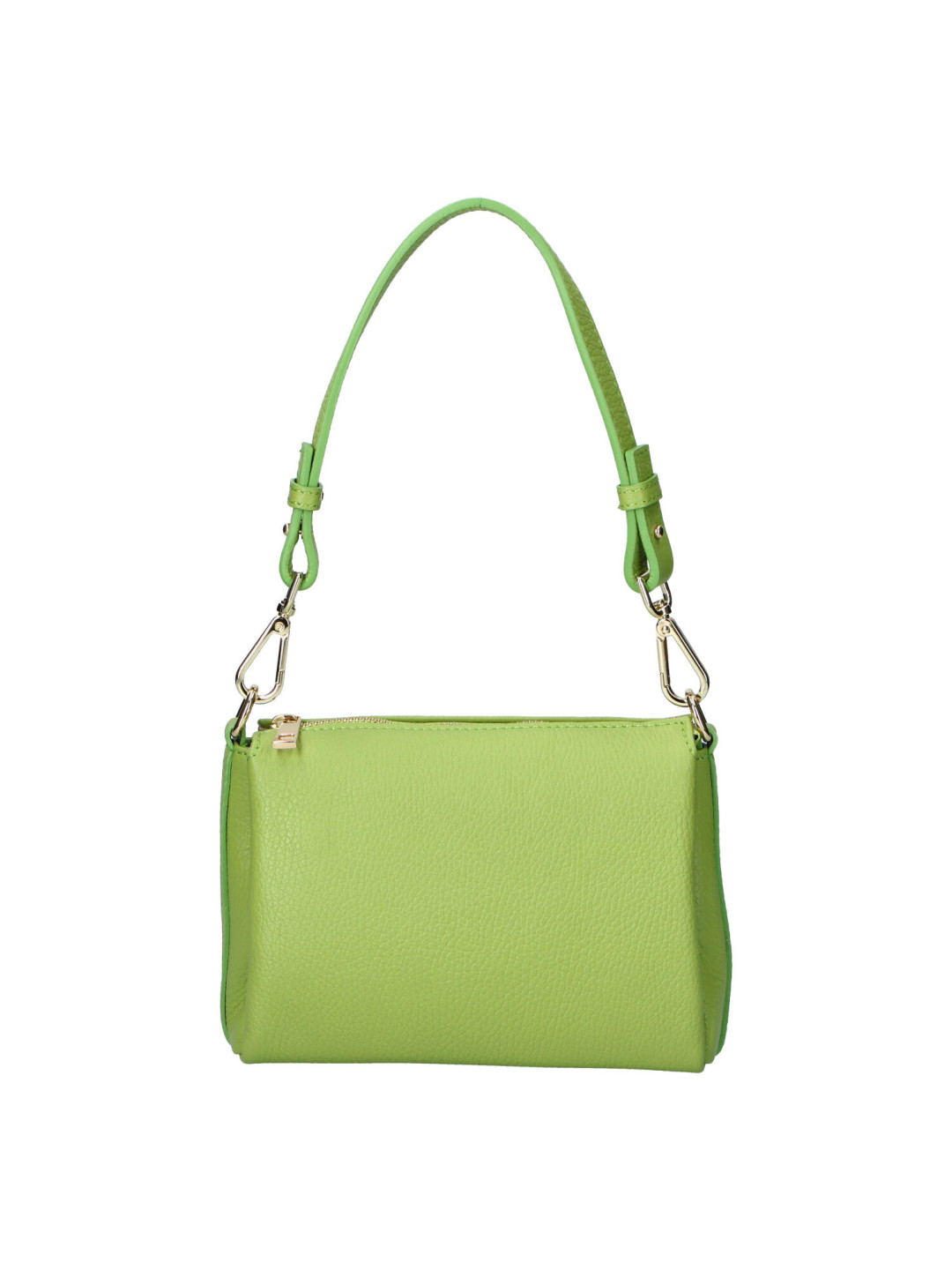 Trendy dámská kožená crossbody kabelka Inka zelená