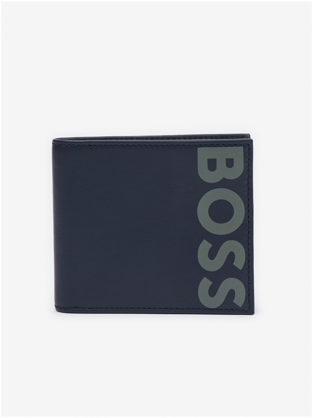 Tmavě modrá pánská kožená peněženka Hugo Boss