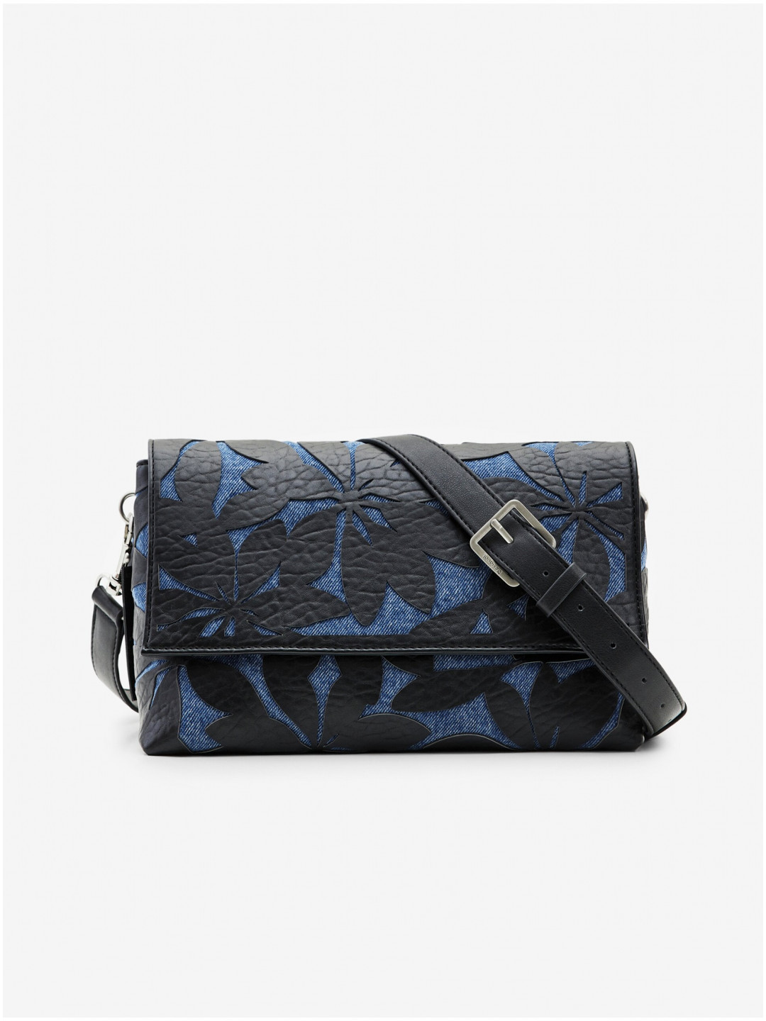 Modro-černá dámská vzorovaná kabelka Desigual Onyx Venecia 2 0