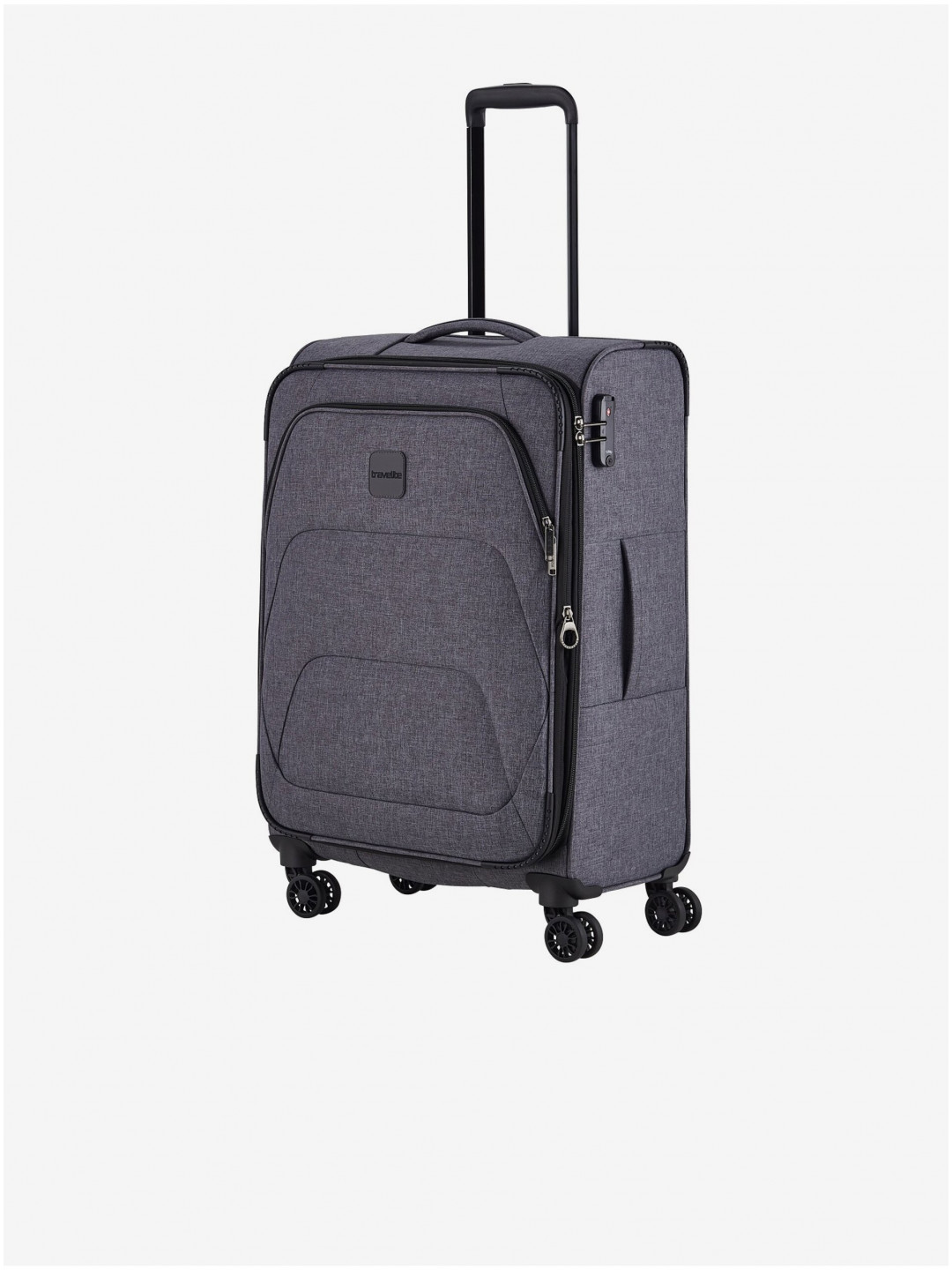 Tmavě šedý cestovní kufr Travelite Adria M
