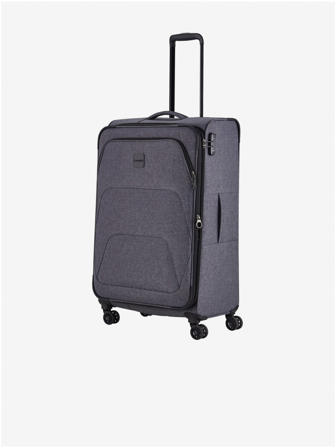Tmavě šedý cestovní kufr Travelite Adria L